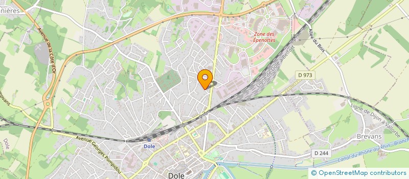 localisation de l'entreprise LA MANOYA à DOLE