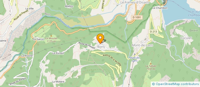 localisation de l'entreprise LA MANSIO DE BONS à LES DEUX ALPES