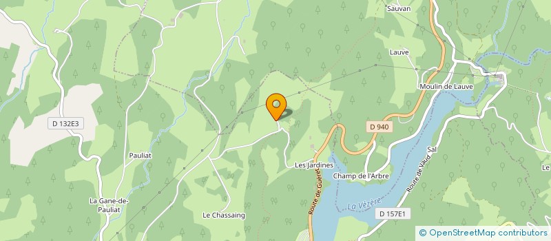 localisation de l'entreprise LA MANU à VEIX