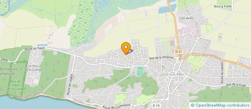 localisation de l'entreprise LA MANUFACTU'REVES  JARD-SUR-MER