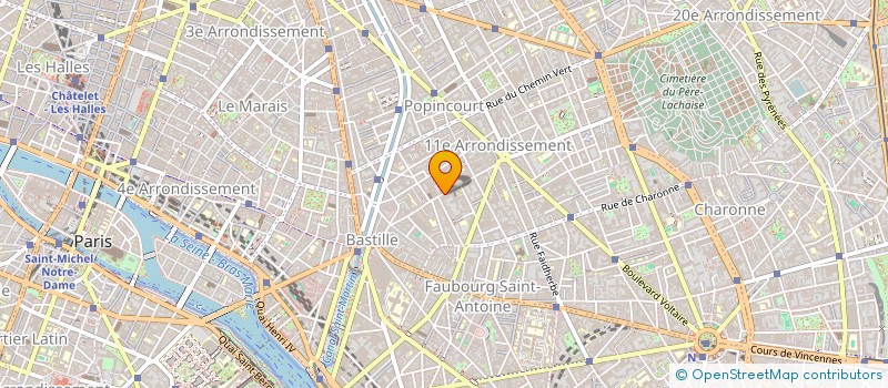 localisation de l'entreprise LA MANUFACTURE à PARIS