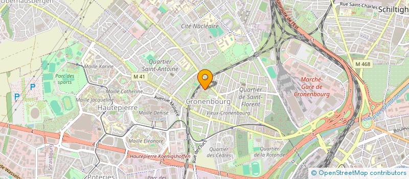 localisation de l'entreprise LA MANUFACTURE 360 à STRASBOURG