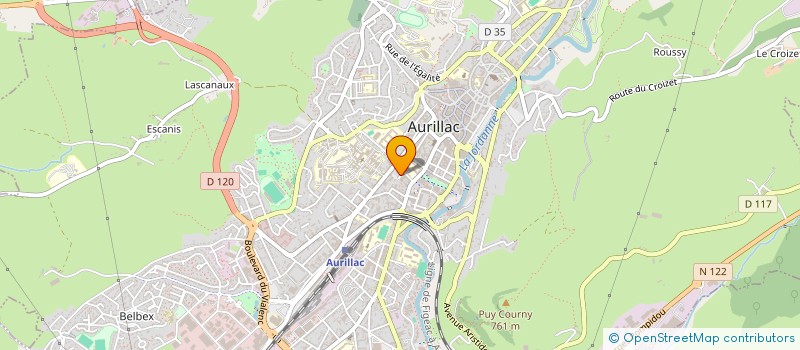 localisation de l'entreprise LA MANUFACTURE à AURILLAC