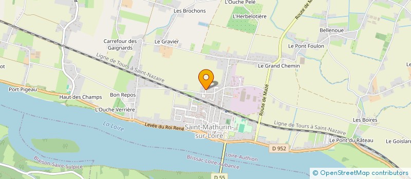 localisation de l'entreprise LA MANUFACTURE à BRISSAC LOIRE AUBANCE