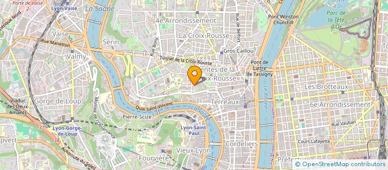 localisation de l'entreprise LA MANUFACTURE à LYON