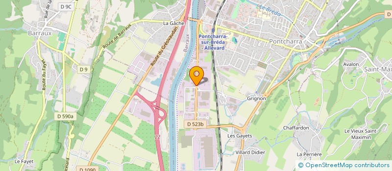 localisation de l'entreprise LA MANUFACTURE  PONTCHARRA