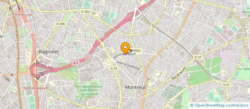localisation de l'entreprise LA MANUFACTURE à MONTREUIL