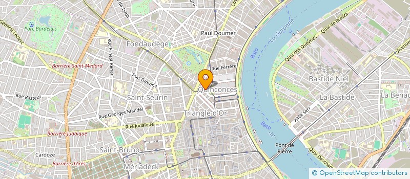 localisation de l'entreprise LA MANUFACTURE à BORDEAUX