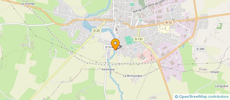 localisation de l'entreprise LA MANUFACTURE  ERNEE