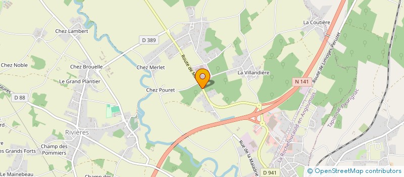 localisation de l'entreprise LA MANUFACTURE CHARENTAISE à RIVIERES