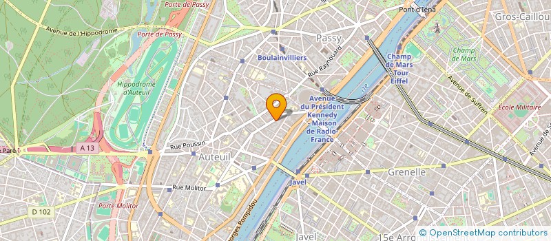 localisation de l'entreprise LA MANUFACTURE D ANDREZEL à PARIS