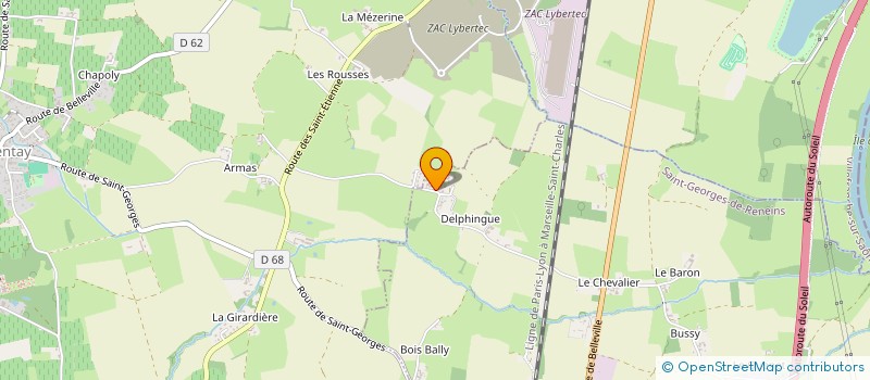 localisation de l'entreprise LA MANUFACTURE D'AUGUSTE  SAINT-GEORGES-DE-RENEINS