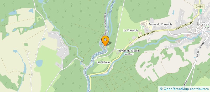 localisation de l'entreprise LA MANUFACTURE DE BAINS  LA VOGE-LES-BAINS