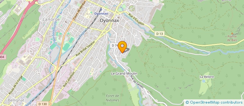 localisation de l'entreprise LA MANUFACTURE DE CYCLES à OYONNAX
