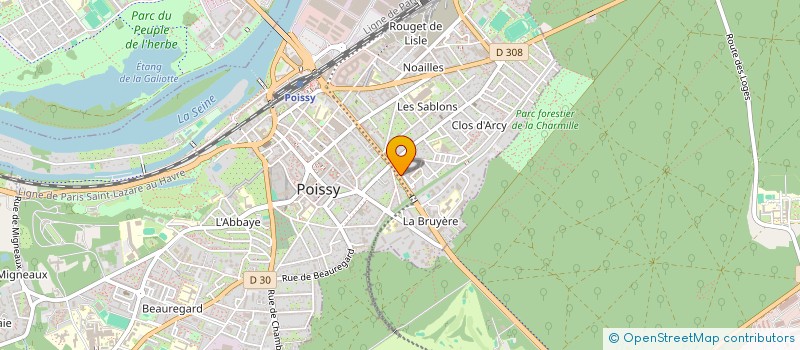 localisation de l'entreprise LA MANUFACTURE DE L'EAU  POISSY