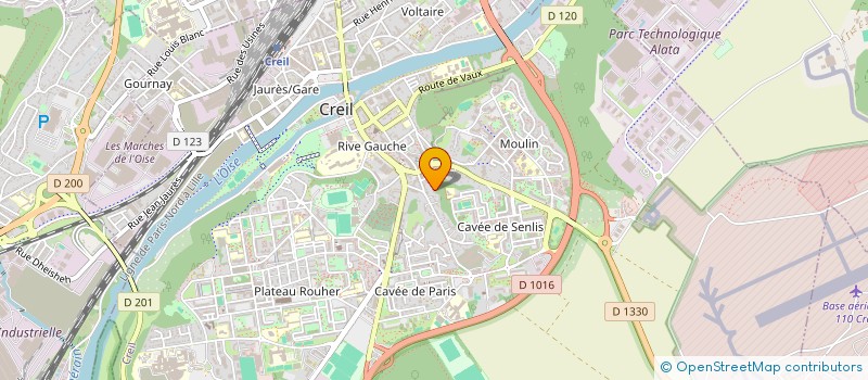 localisation de l'entreprise LA MANUFACTURE DE LIENS  CREIL