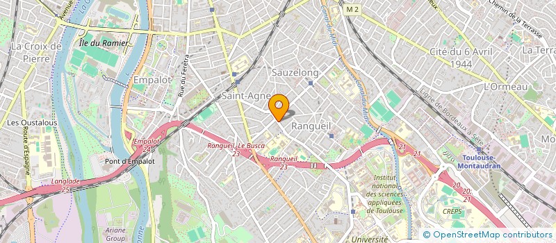 localisation de l'entreprise LA MANUFACTURE DE RANGUEIL à TOULOUSE