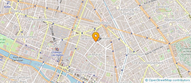 localisation de l'entreprise LA MANUFACTURE DES ARCHIVES à PARIS