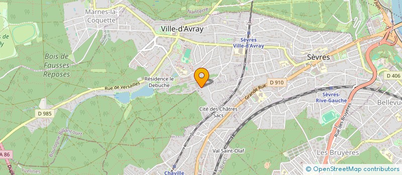 localisation de l'entreprise LA MANUFACTURE DU BATIMENT à SEVRES