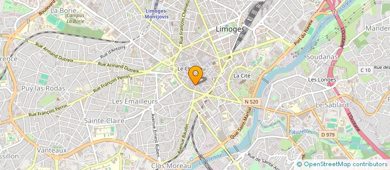 localisation de l'entreprise LA MANUFACTURE FRANCAISE à LIMOGES