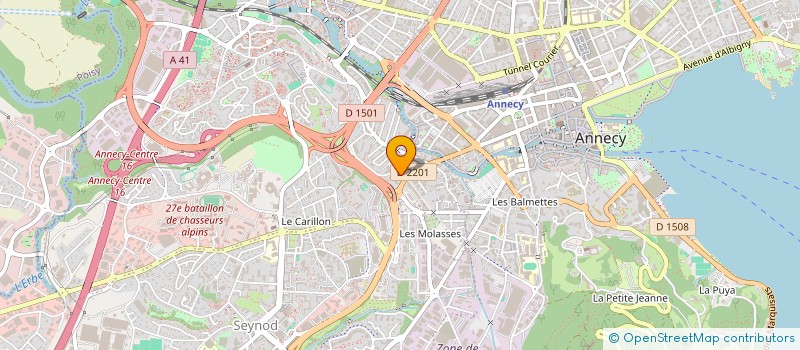 localisation de l'entreprise LA MANUFACTURE HOLDING à ANNECY