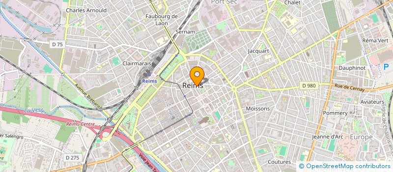 localisation de l'entreprise LA MANUFACTURE PERRIN REIMS  REIMS