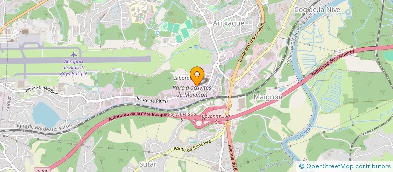 localisation de l'entreprise LA MANUFACTUREF à ANGLET
