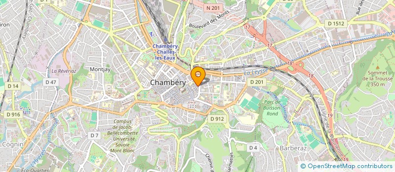 localisation de l'entreprise LA MANUPOTERIE  CHAMBERY