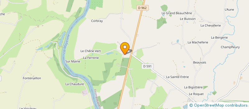 localisation de l'entreprise LA MAPA  FROMENTIERES