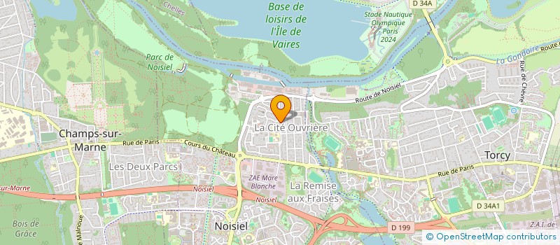 localisation de l'entreprise LA MAQUETTERIE DE MARNE LA VALLEE  NOISIEL