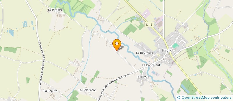 localisation de l'entreprise LA MAQUINIERE à PAULX