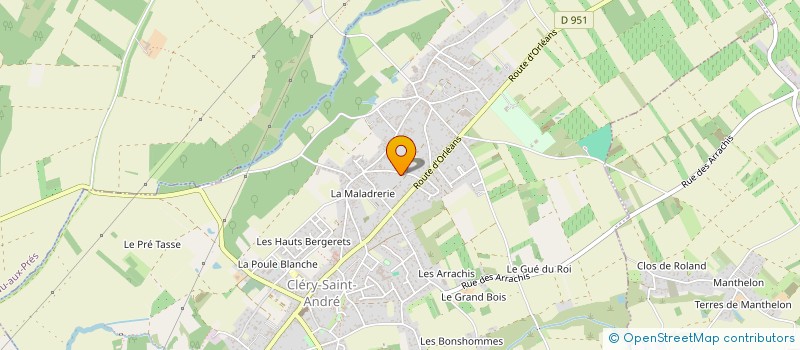 localisation de l'entreprise LA MAR'EAU LUTINS à CLERY-SAINT-ANDRE