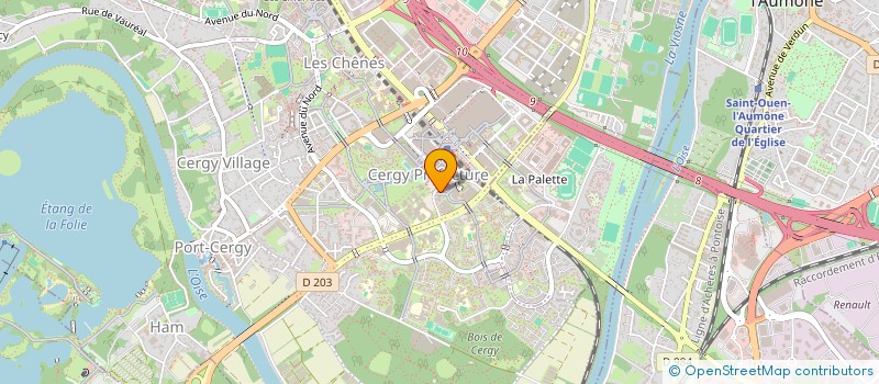 localisation de l'entreprise LA MARA  CERGY