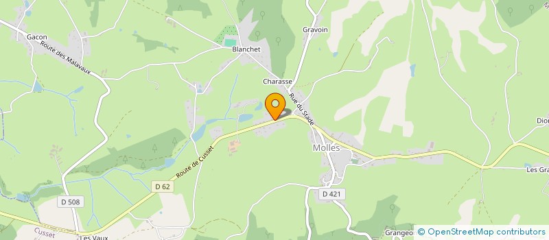 localisation de l'entreprise LA MARAGA  MOLLES