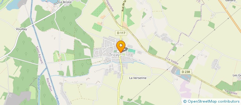 localisation de l'entreprise LA MARAICHERE  TRIZAY