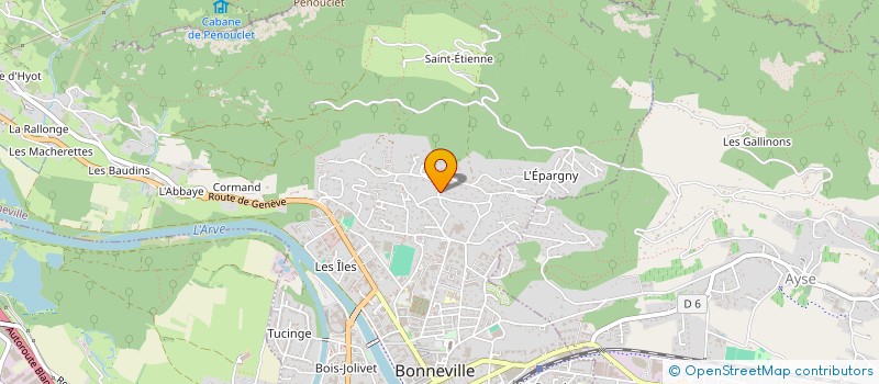 localisation de l'entreprise LA MARANA  BONNEVILLE