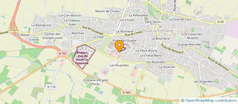 localisation de l'entreprise LA MARANDINE à DOUE-EN-ANJOU