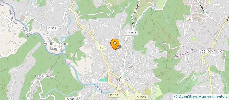 localisation de l'entreprise LA.MARAU  PEGOMAS