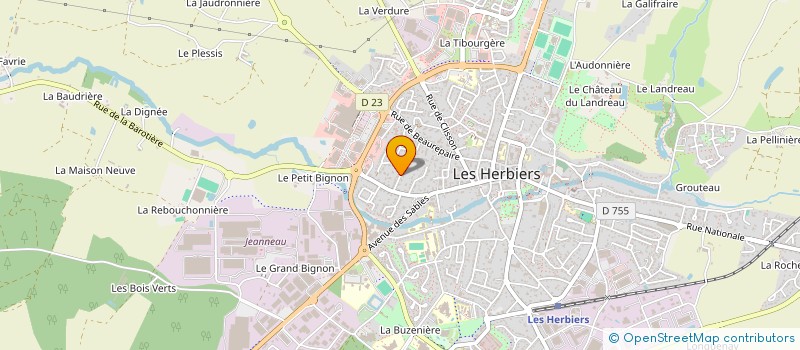 localisation de l'entreprise LA MARAUDE à LES HERBIERS