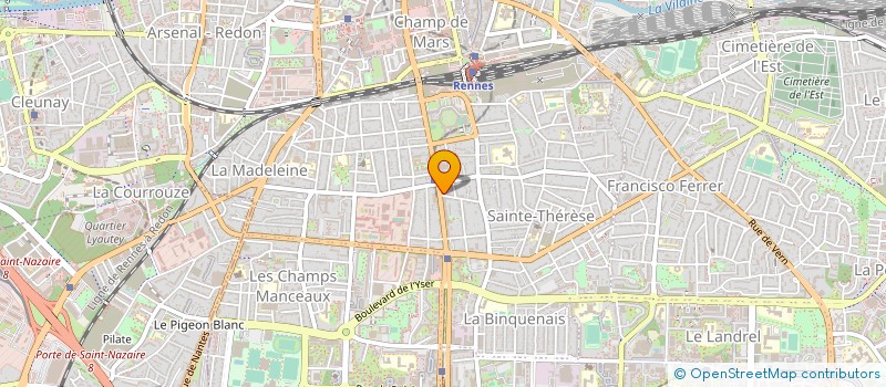 localisation de l'entreprise LA MARBAUDAIS  RENNES