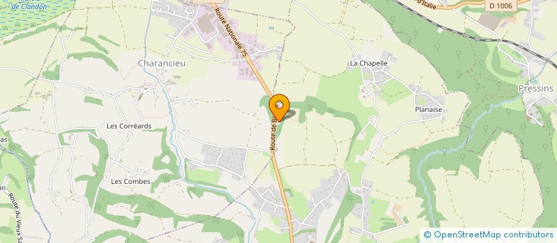 localisation de l'entreprise LA MARBRERIE ABRESIENNE  LES ABRETS-EN-DAUPHINE