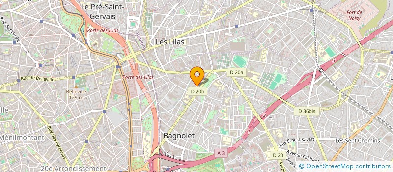 localisation de l'entreprise LA MARBRERIE CONTEMPORAINE à BAGNOLET