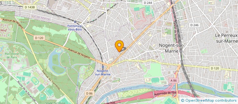 localisation de l'entreprise LA MARCASSITE  NOGENT-SUR-MARNE