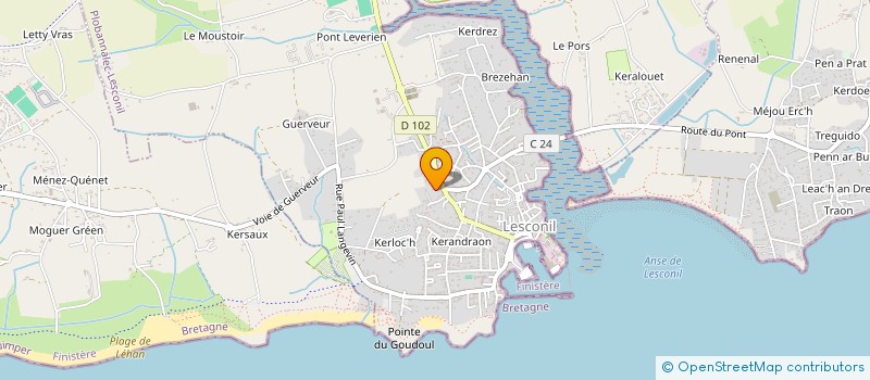 localisation de l'entreprise LA MARCHALIENNE  PLOBANNALEC-LESCONIL