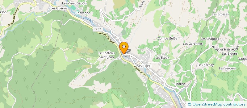 localisation de l'entreprise LA MARCHE A SUIVRE  BEAUJEU