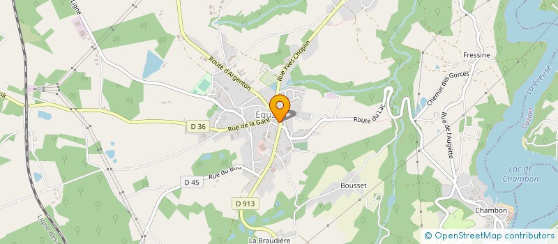 localisation de l'entreprise LA MARCHE DU BERRY à EGUZON-CHANTOME