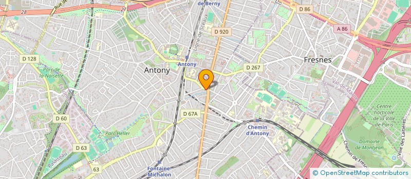 localisation de l'entreprise LA MARCHE DU PRIEURE à ANTONY