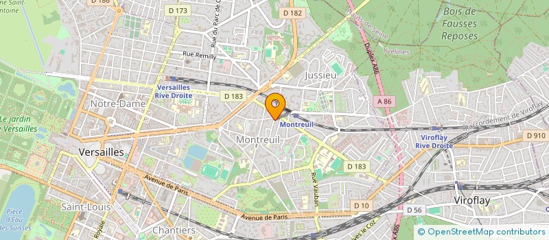 localisation de l'entreprise LA MARCHE DU TEMPS à VERSAILLES