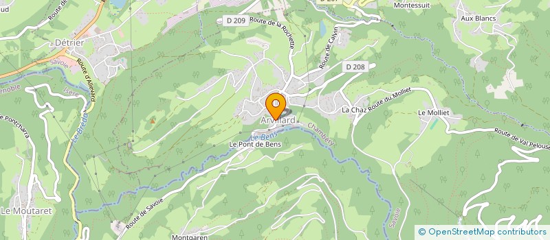 localisation de l'entreprise LA MARCHE VERS L'EVEIL  ARVILLARD