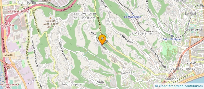 localisation de l'entreprise LA MARCONNETE à NICE